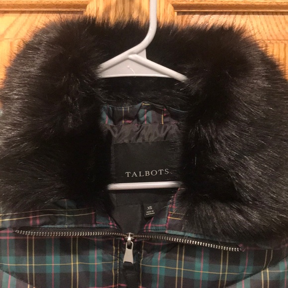 NWT Talbots Plaid Quilted Vest - Picture 2 of 4